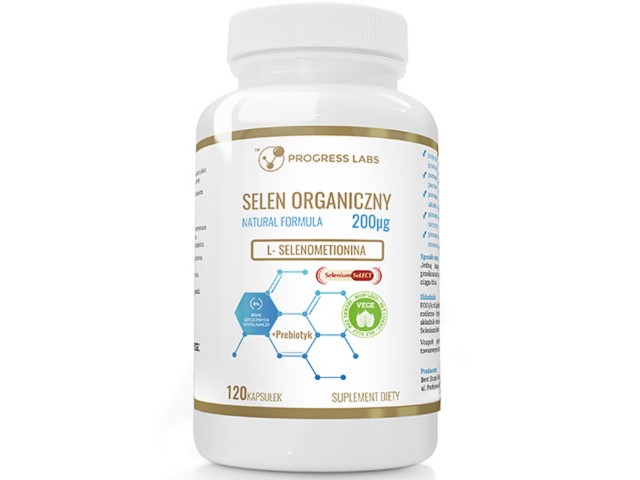 Selen Organiczny 200 mcg interakcje ulotka kapsułki - 120 kaps.