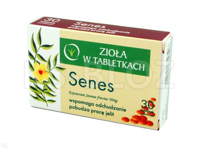 Senes interakcje ulotka tabletki powlekane - 30 tabl.