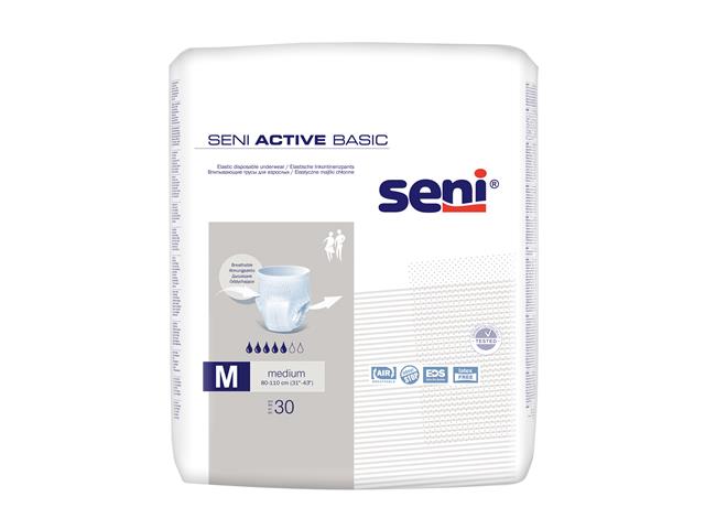 Seni Active Basic Majtki chłonne 5 kropli M interakcje ulotka majtki chłonne  30 szt.