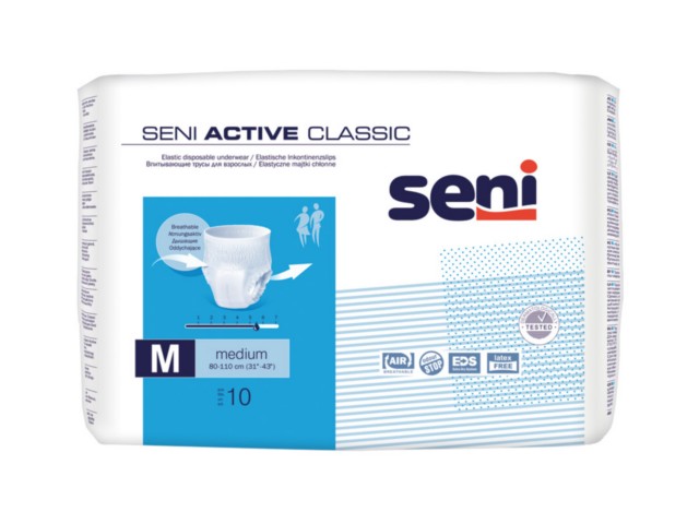 Seni Active Classic Majtki chłonne M interakcje ulotka majtki chłonne - 10 szt.