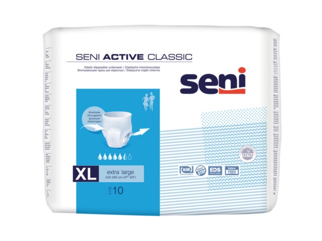 Seni Active Classic Majtki chłonne XL interakcje ulotka   10 szt.