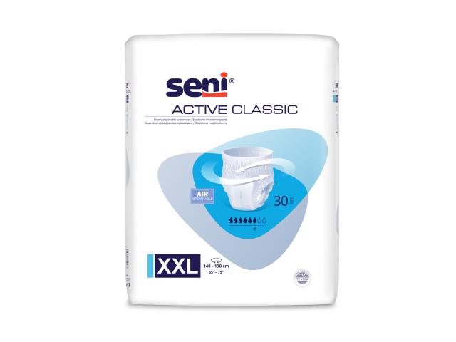 Seni Active Classic Majtki chłonne XXL interakcje ulotka majtki chłonne  30 szt.