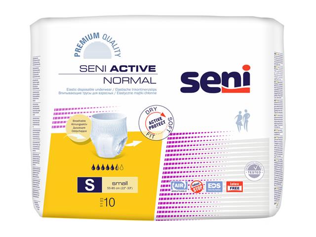 Seni Active Majtki chłonne dla dorosłych normal S interakcje ulotka majtki chłonne - 10 szt.