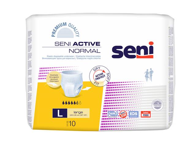 Seni Active Majtki chłonne normal L interakcje ulotka majtki chłonne - 10 szt.