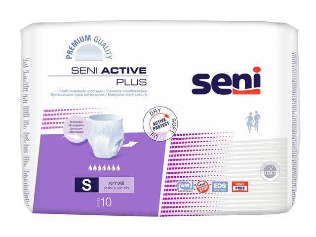 Seni Active Majtki chłonne plus S interakcje ulotka majtki chłonne - 10 szt.