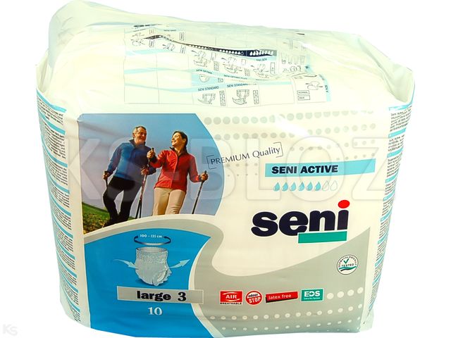 Seni Active Pieluchomajtki dla dorosłych L interakcje ulotka pielucho-majtki - 10 szt.