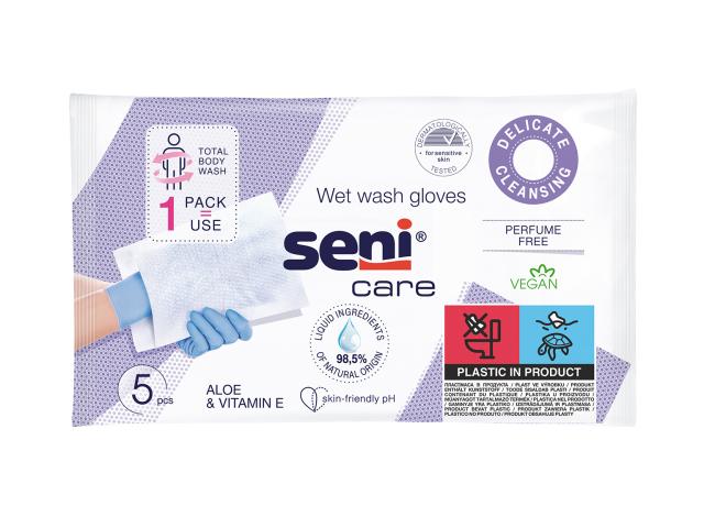 Seni Care Myjki nasączane interakcje ulotka myjka - 5 szt.