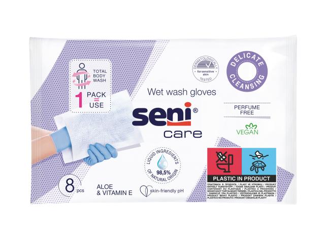 Seni Care Myjki nasączane interakcje ulotka myjka - 8 szt.