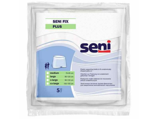 Seni Fix Plus Majtki siatkowe M interakcje ulotka  - 5 szt.
