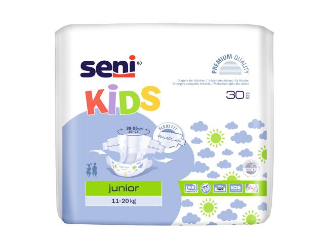 Seni Kids Pieluchomajtki junior (11-20 kg) interakcje ulotka pielucho-majtki  30 szt.