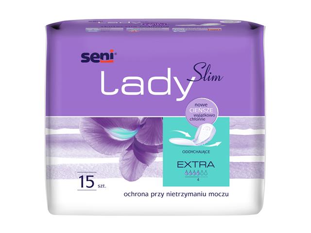 Seni Lady Slim Pieluchy anatomiczne extra interakcje ulotka   15 szt.