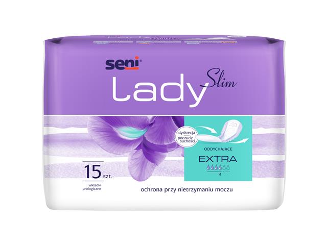 Seni Lady Slim Wkładki urologiczne extra interakcje ulotka   15 szt.