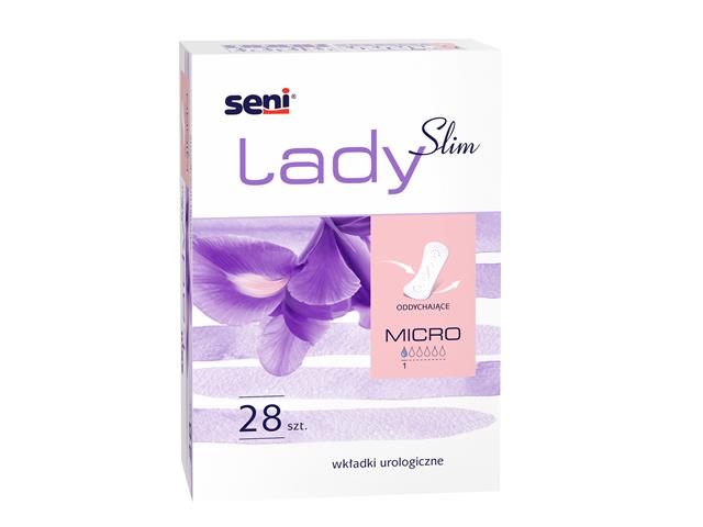 Seni Lady Slim Wkładki urologiczne micro interakcje ulotka wkładka urologiczna  28 szt.