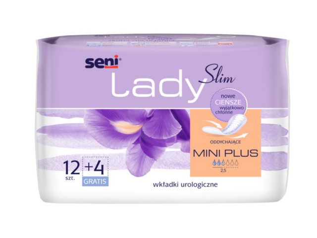 Seni Lady Slim Wkładki urologiczne mini plus interakcje ulotka   16 szt.