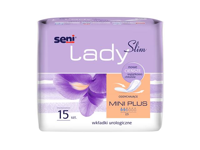 Seni Lady Slim Wkładki urologiczne mini plus interakcje ulotka   15 szt.