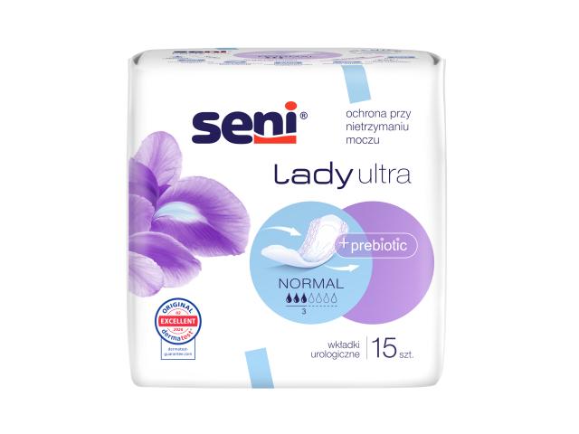 Seni Lady Ultra Wkładki urologiczne normal + prebiotic interakcje ulotka wkładka urologiczna  15 szt.
