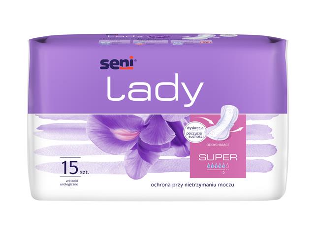 Seni Lady Wkładki urologiczne super interakcje ulotka wkładka urologiczna  15 szt.