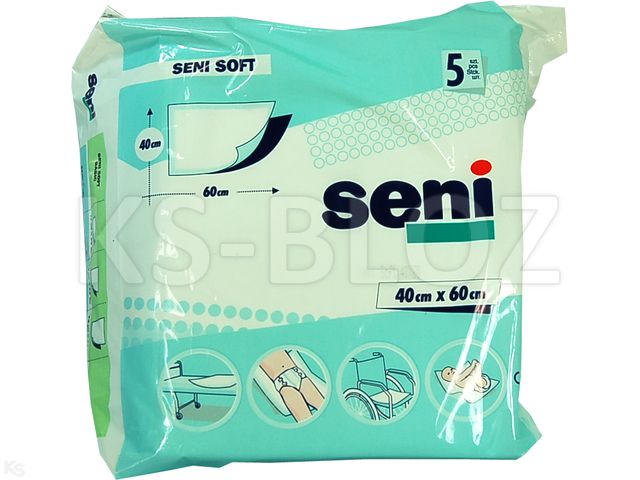 Seni Soft Super Podkłady higieniczne 40 x 60 cm (Podkł.hig.SENI SOFT) interakcje ulotka  - 5 szt.