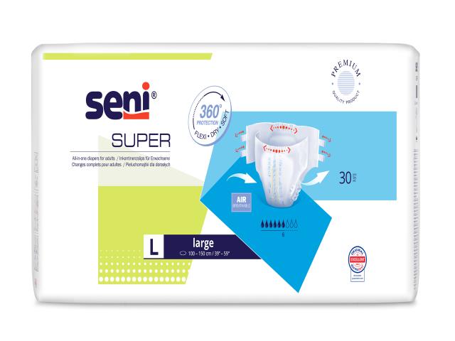Seni Super Pieluchomajtki dla dorosłych L interakcje ulotka pielucho-majtki - 30 szt.