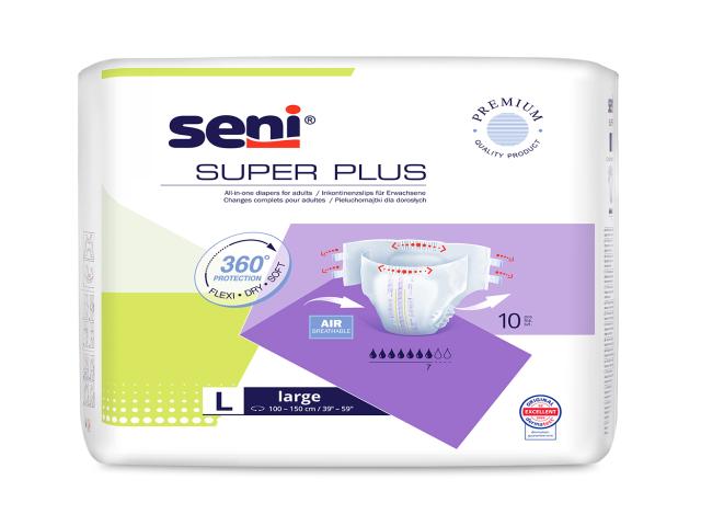Seni Super Plus Pieluchomajtki dla dorosłych L interakcje ulotka pielucho-majtki - 10 szt.