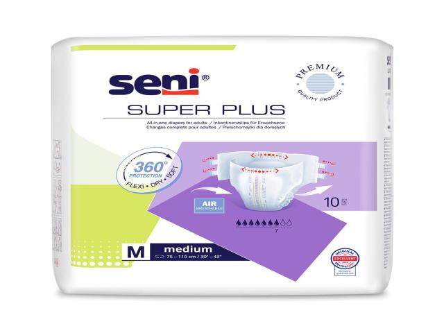 Seni Super Plus Pieluchomajtki dla dorosłych M interakcje ulotka pielucho-majtki - 10 szt.