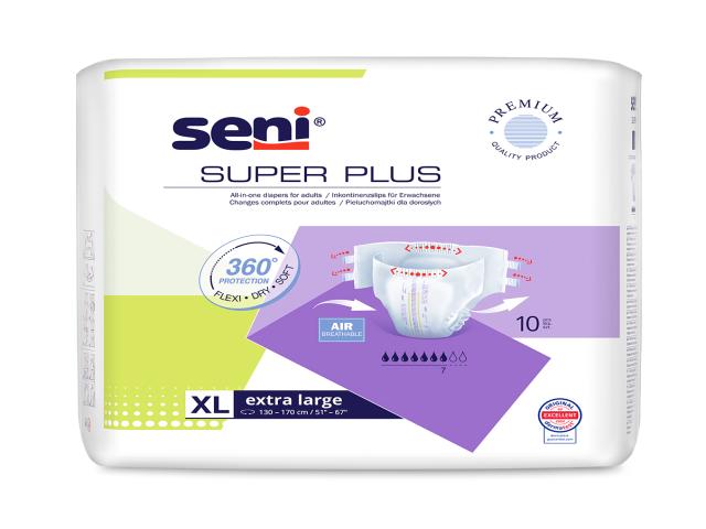 Seni Super Plus Pieluchomajtki dla dorosłych XL interakcje ulotka pielucho-majtki - 10 szt.
