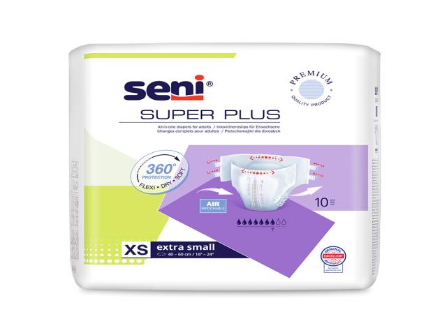 Seni Super Plus Pieluchomajtki dla dorosłych XS interakcje ulotka pielucho-majtki - 10 szt.