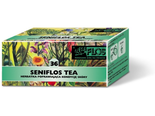 Seniflos Tea Herbatka interakcje ulotka herbata  25 toreb.