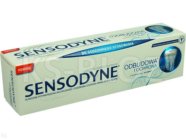 Sensodyne Odbudowa I Ochrona Pasta do mycia zębów z fluorkiem interakcje ulotka pasta do zębów  75 ml