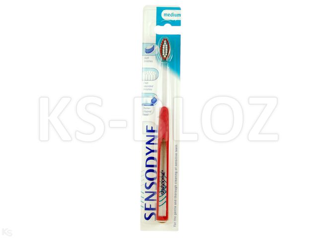 Sensodyne Standard Szczoteczka do mycia zębów medium zęby wrażliwe interakcje ulotka   1 szt.