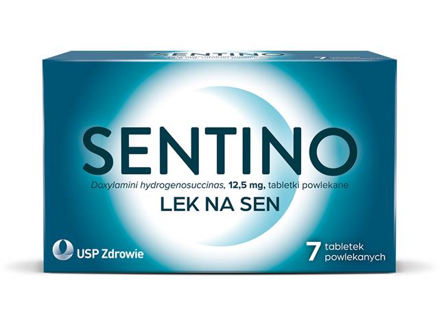 Sentino interakcje ulotka tabletki powlekane 12,5 mg 