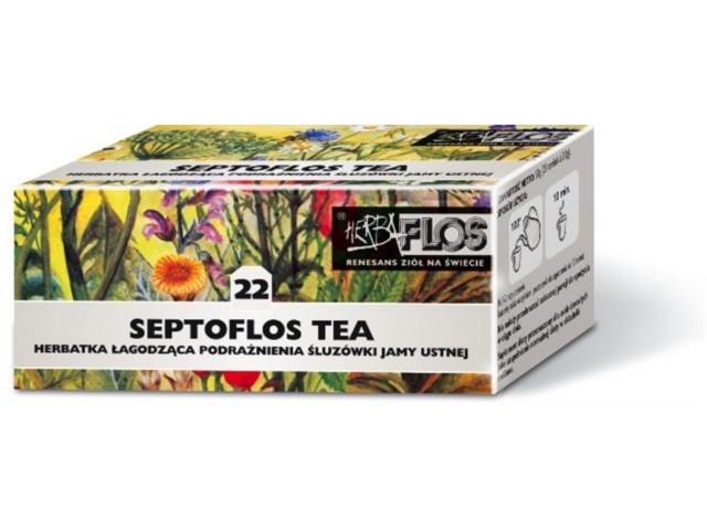 Septoflos Tea interakcje ulotka zioła do zaparzania w saszetkach  25 toreb. po 2 g