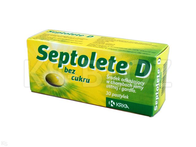 Septolete D interakcje ulotka pastylki twarde 1 mg 