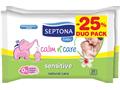 SEPTONA BABY SENSITIVE Chusteczki dla dzieci interakcje ulotka chusteczka  40 szt. | 2x20 sztuk