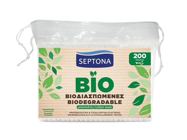 SEPTONA BIO Patyczki higieniczne biodegradowalne interakcje ulotka patyczki - 200 szt.