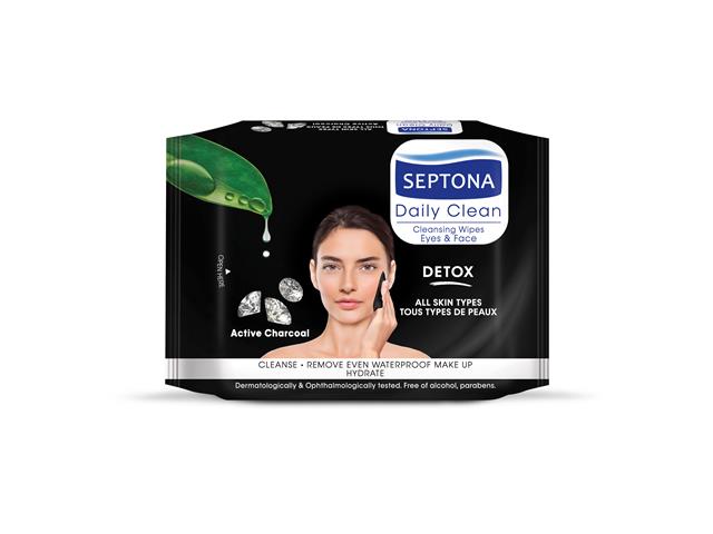 SEPTONA DETOX Chusteczki nawilżane z aktywnym węglem interakcje ulotka chusteczka - 20 szt.