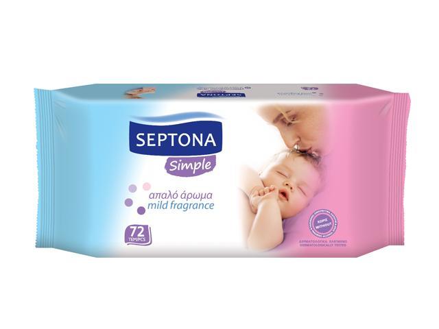 SEPTONA SIMPLE Chusteczki dla dzieci interakcje ulotka chusteczka - 72 szt.