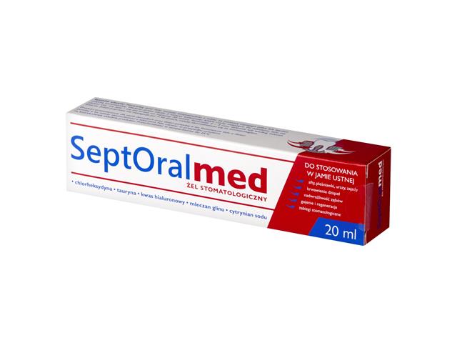 SeptOral Med Żel do stosowania w jamie ustnej interakcje ulotka żel do stosowania w jamie ustnej - 20 ml