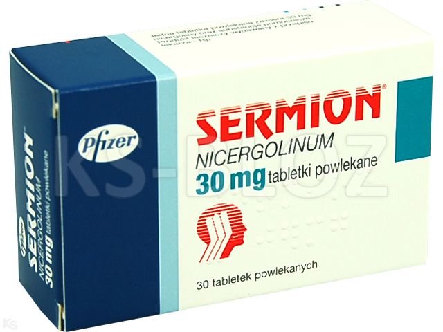 Sermion interakcje ulotka tabletki powlekane 30 mg 