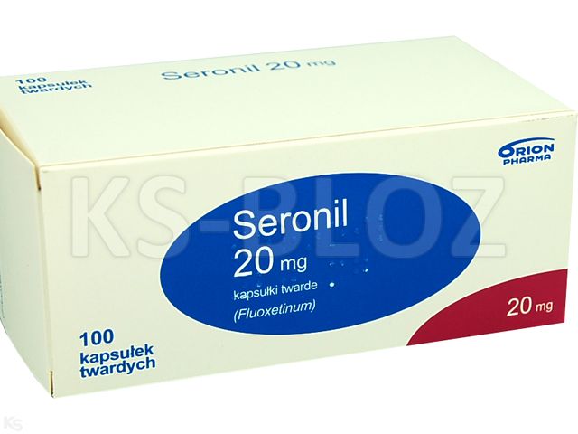Seronil interakcje ulotka kapsułki twarde 20 mg 100 kaps. | 10 blist.po 10 szt.