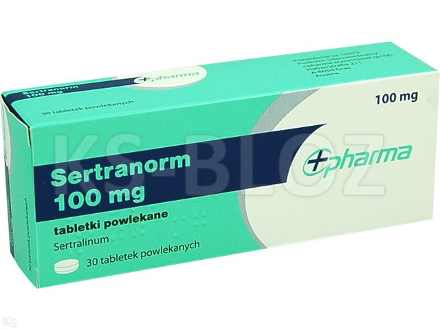 Sertranorm interakcje ulotka tabletki powlekane 100 mg 30 tabl.