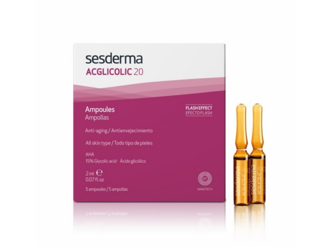 Sesderma Acglicolic 20 Ampułki interakcje ulotka serum  5 amp. po 2 ml