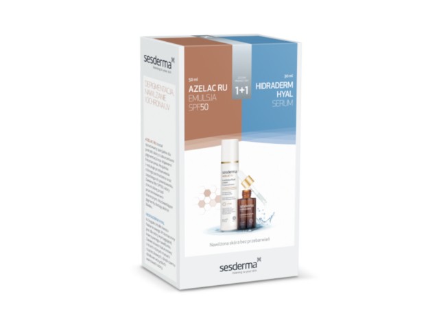 Sesderma Azelac Ru Zestaw Emulsja + Serum HIDRADEM HYAL interakcje ulotka emulsja - 50 ml + 30 ml
