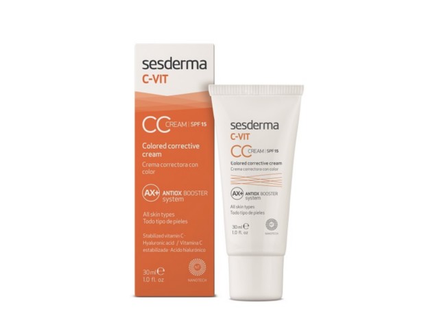 Sesderma C-Vit CC Krem SPF 15 interakcje ulotka   30 ml