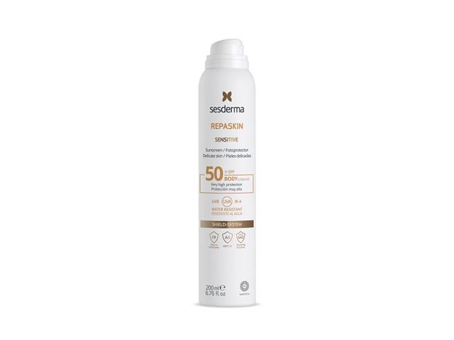 SESDERMA REPASKIN SENSITIVE Fotoprotector Aerosol SPF50 interakcje ulotka spray  200 ml