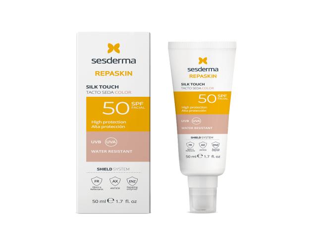 Sesderma Repaskin Silk Touch Color SPF 50 interakcje ulotka krem - 50 ml