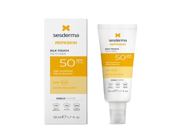 Sesderma Repaskin Silk Touch Krem do twarzy SPF 50 interakcje ulotka krem  50 ml