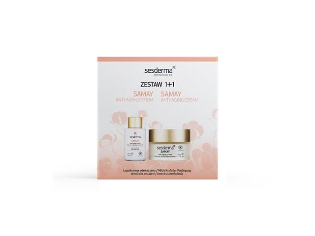 Sesderma Samay Anti-Aging Zestaw Krem + Serum interakcje ulotka   50 ml | + 30ml