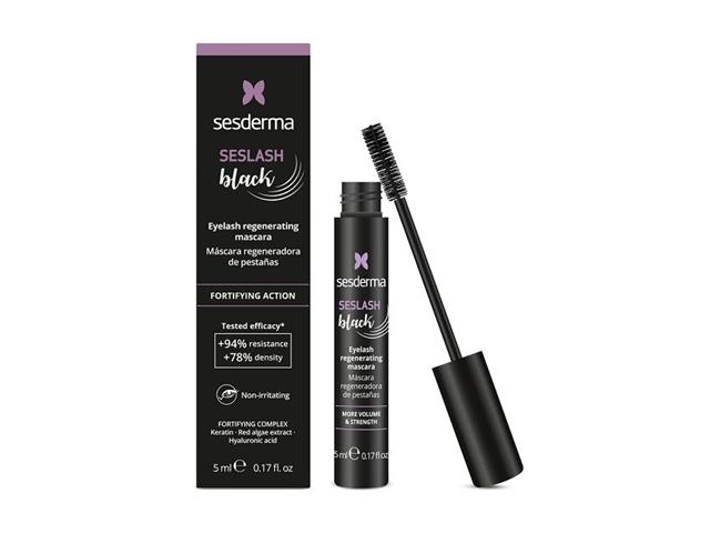 Sesderma Seslash Black Maskara rzęsy regenerująca interakcje ulotka tusz do rzęs - 5 ml