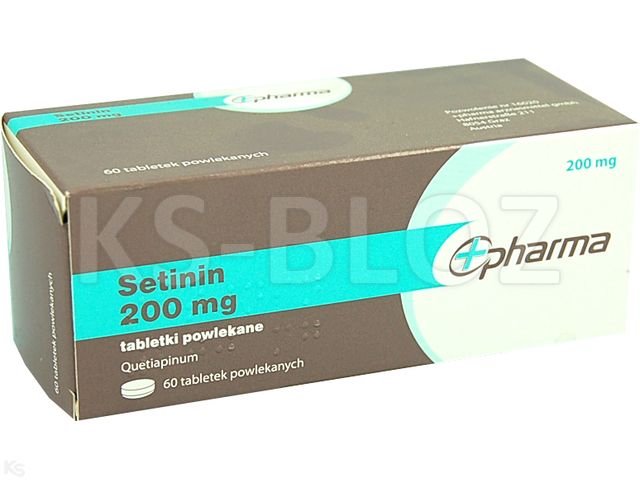 Setinin interakcje ulotka tabletki powlekane 200 mg 60 tabl.